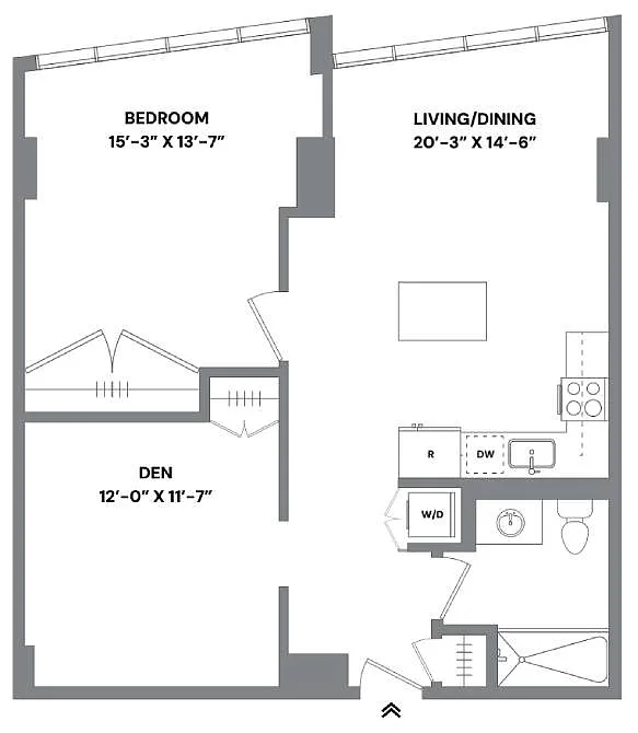 Floor plan 1H