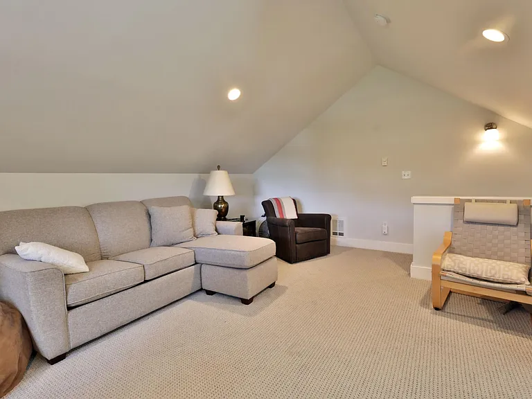 Upstairs guest room with sleeper sofa