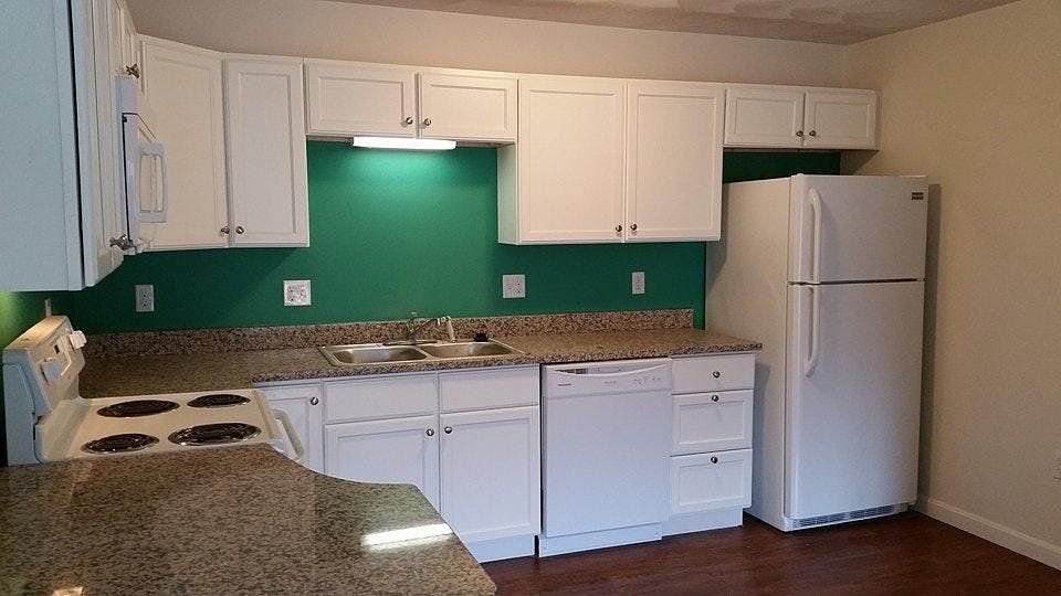ample cabinet space & granite countertops