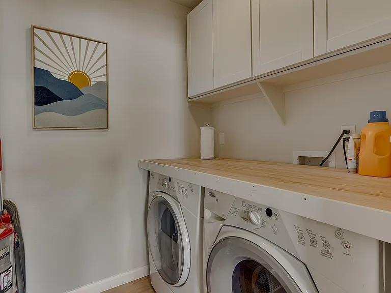 Spacious laundry room