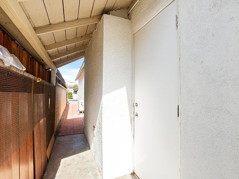 Doorway to studio