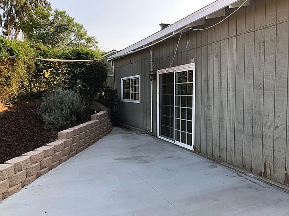 Back yard patio. Slider to dining room.