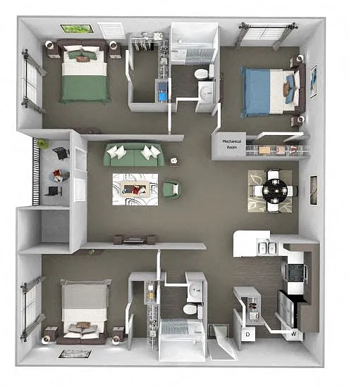 Floor plan C1 (The Thicket)