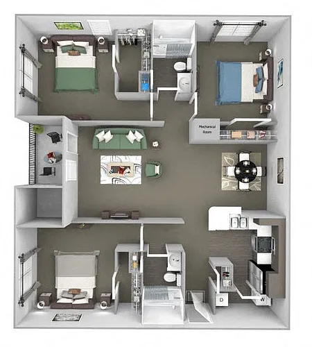 Floor plan C1 (The Thicket)