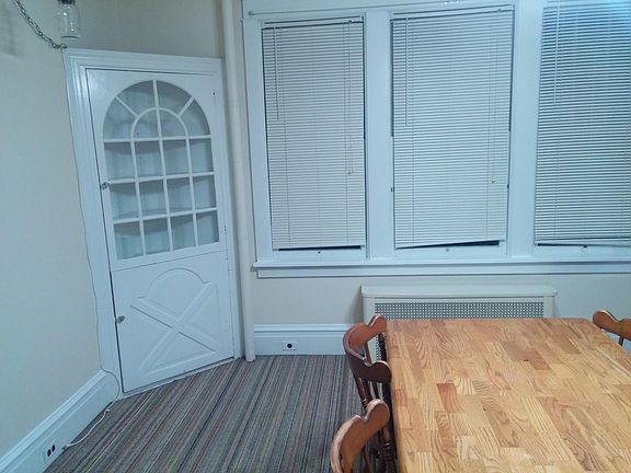 Dining room with built in china cabinet