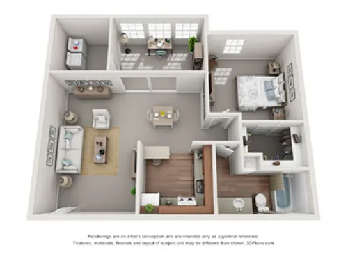 Floor plan The Pine with Sunroom