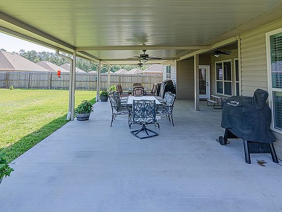 Large back patio