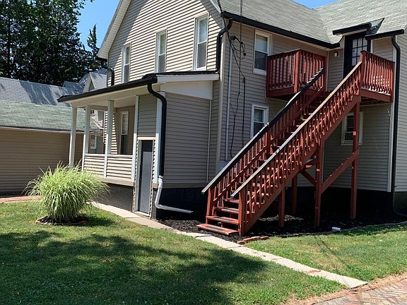 first floor has back porch for summer months, and 2nd floor can use back entrance or inside front. Landscaped.