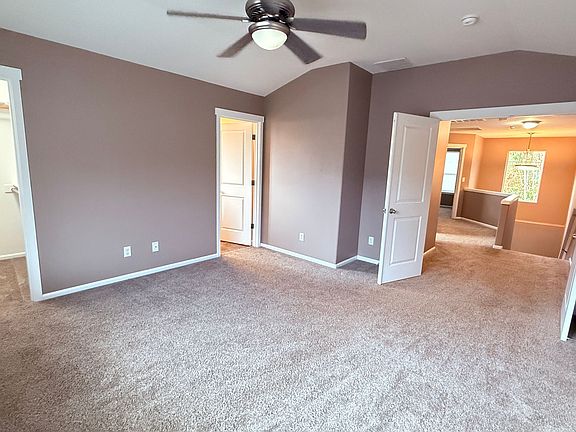 Upstairs master bedroom looking to hallway