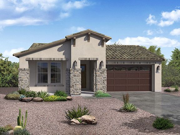 hacienda exterior elevation rendering Jasmine floor plan by William Ryan Homes Phoenix