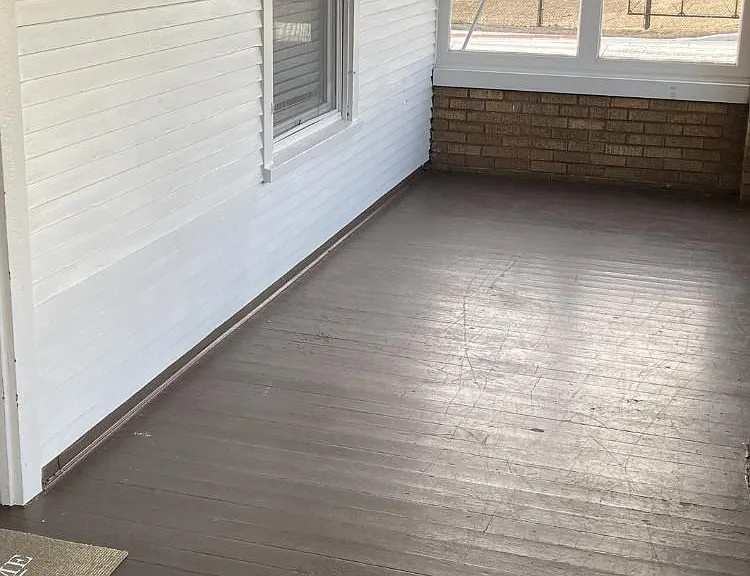 opposite side of three season front porch