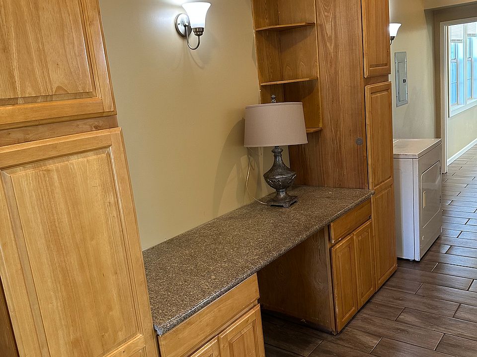 Hallway with office area