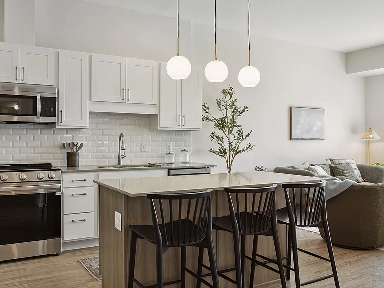 Kitchen and Living Room
