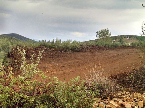 Cleared area at end of drive