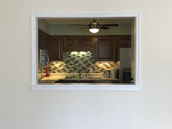 Looking into kitchen.