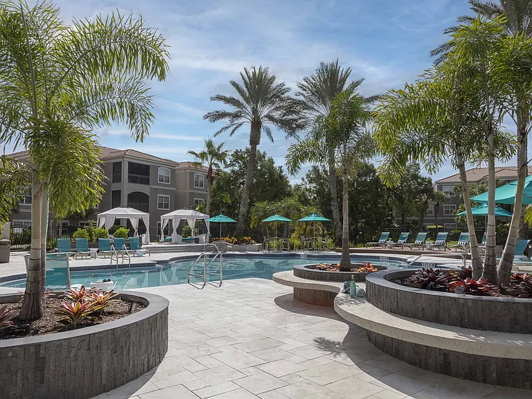 Resort-style pool and expansive sundeck