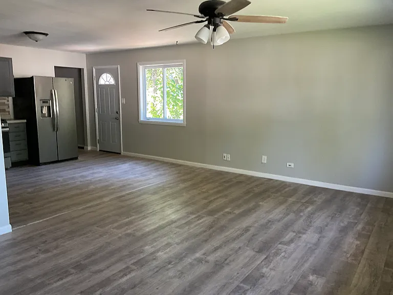 Kitchen at side door view