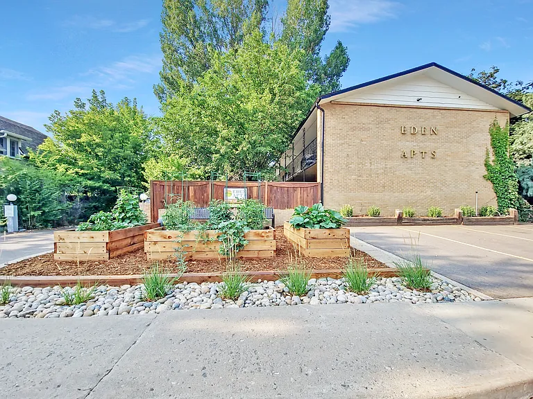 Street view of Eden Apartments