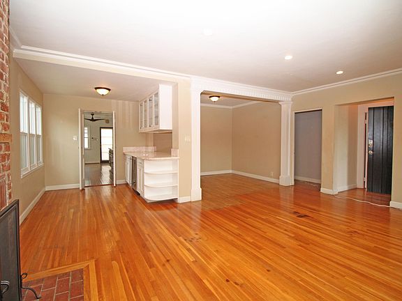 Living room view of dining room