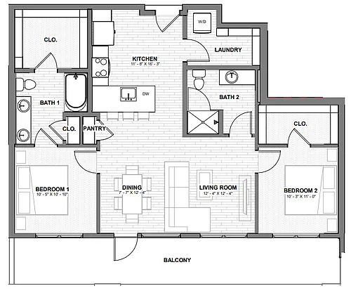 Floor plan Carson - B
