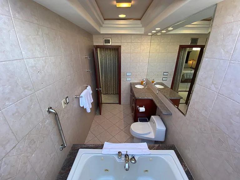 Master bathroom with jetted tub