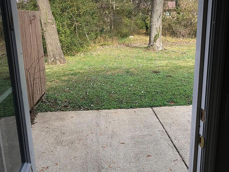 Back patio off of the kitchen