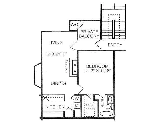 Floor plan 1 Bedroom