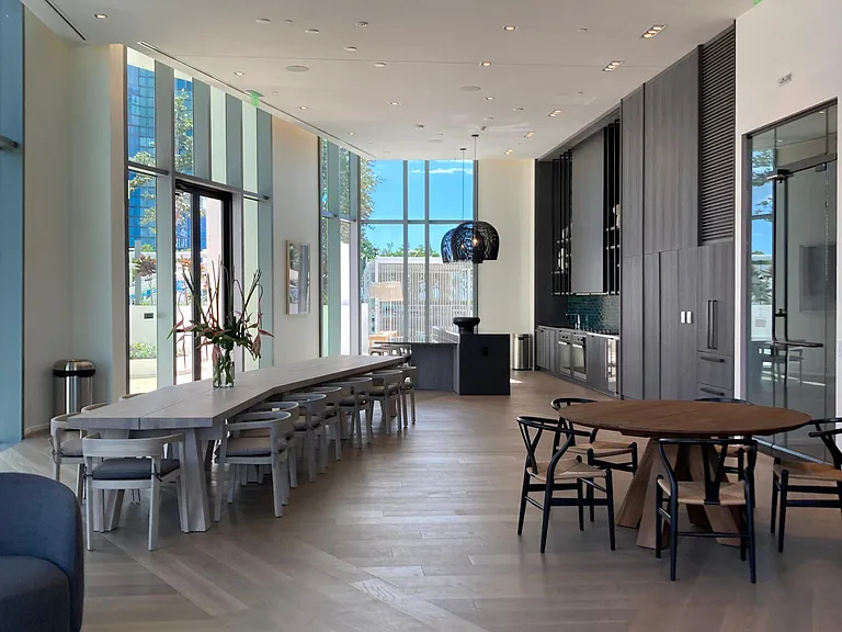 Multiple indoor private dining/entertainment rooms with full kitchens.