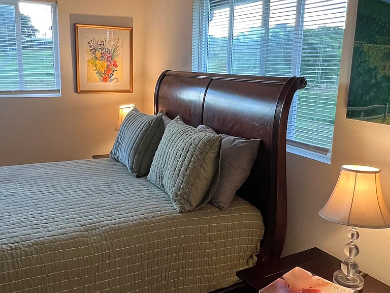 Master Bedroom with big corner windows