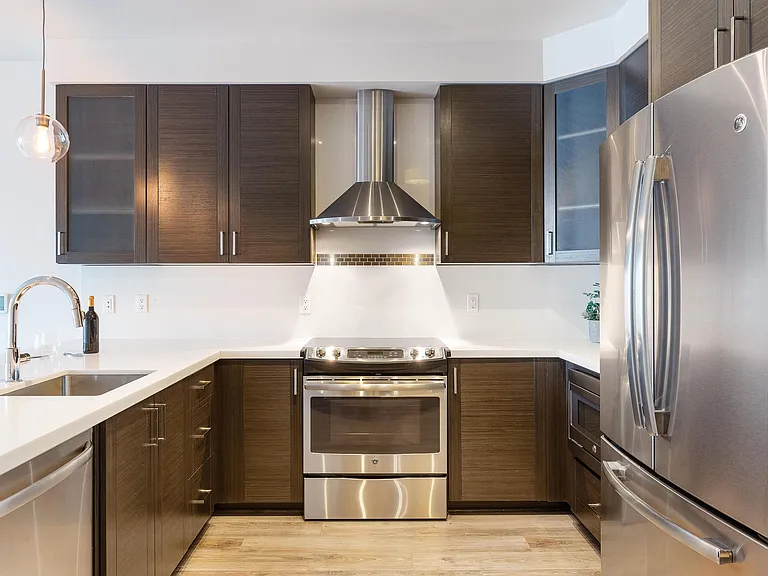 Stainless steel appliances.