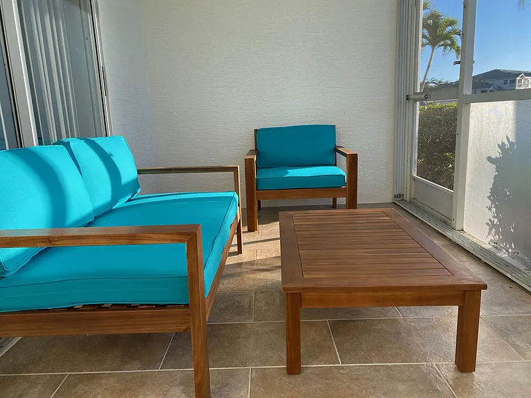 Lovely lanai to enjoy the view!