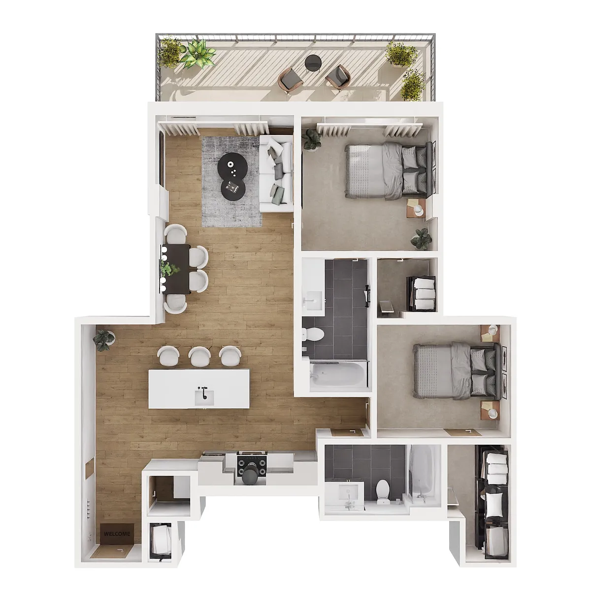 Floor plan B-C211