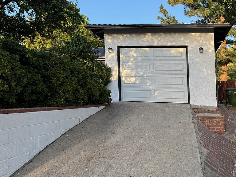 Attached single car garage