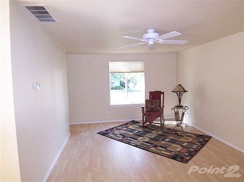 New flooring, windows, window coverings, and ceiling fans