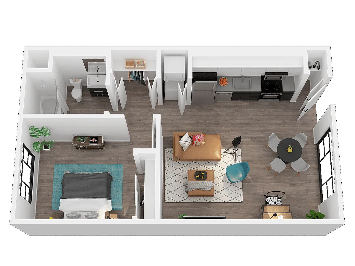 Floor plan 1 Bedroom