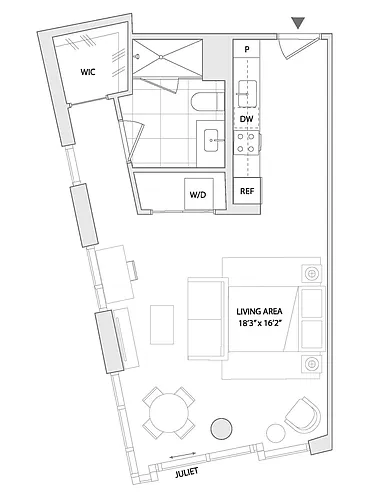 Floor plan STUDIO B2