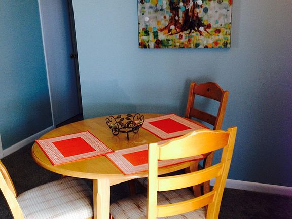 Dining area - table and chairs with adjoining patio