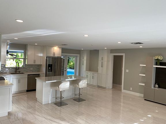 Kitchen and living room