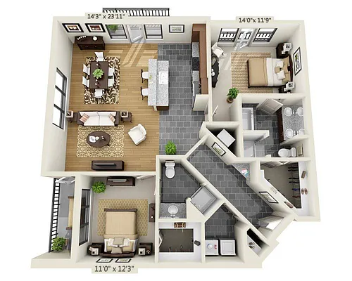 Floor plan Plan G (B2C)