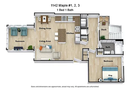 Floor plan 1 Bed
