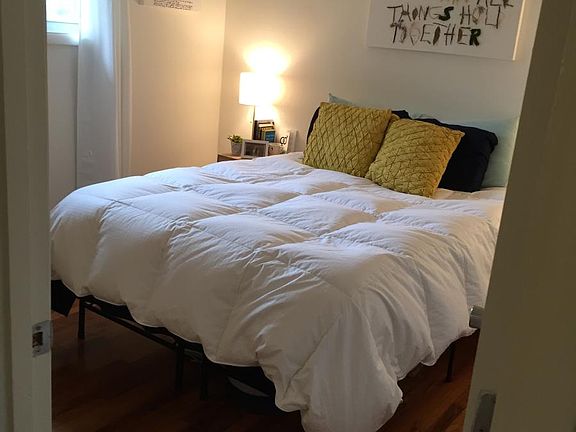 One of two bedrooms