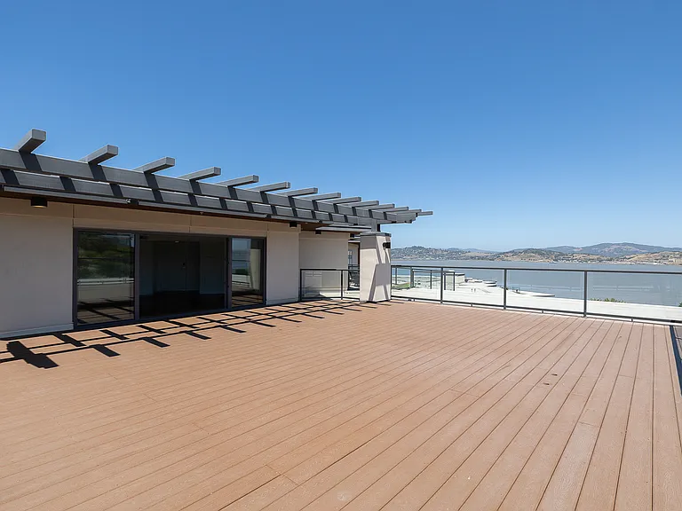 Take in peaceful views from your private balcony.