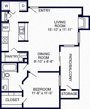 Floor plan 1B Renovation 2
