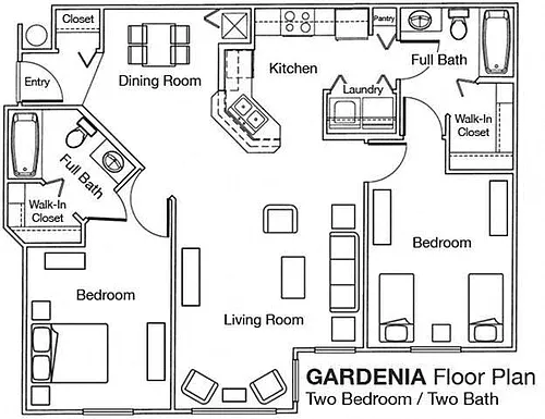 Floor plan 2x2 Phase II
