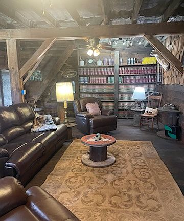 The living room at the Lodge