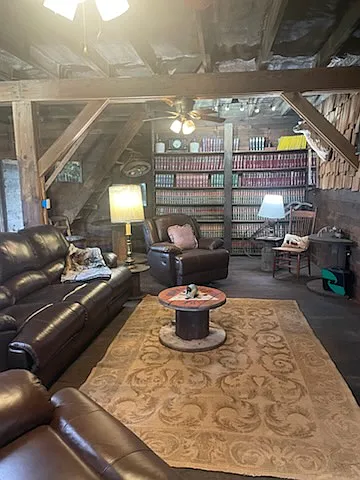 The living room at the Lodge