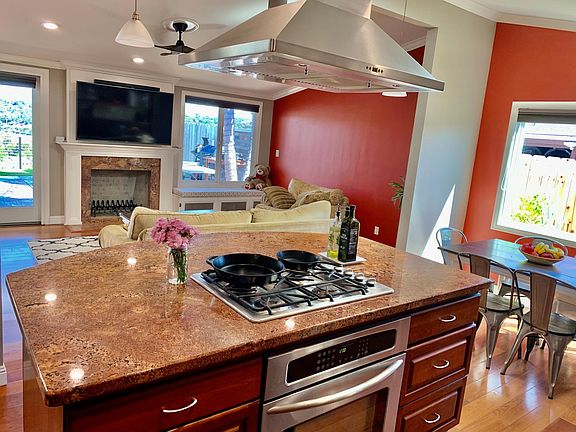 Kitchen into Family Room