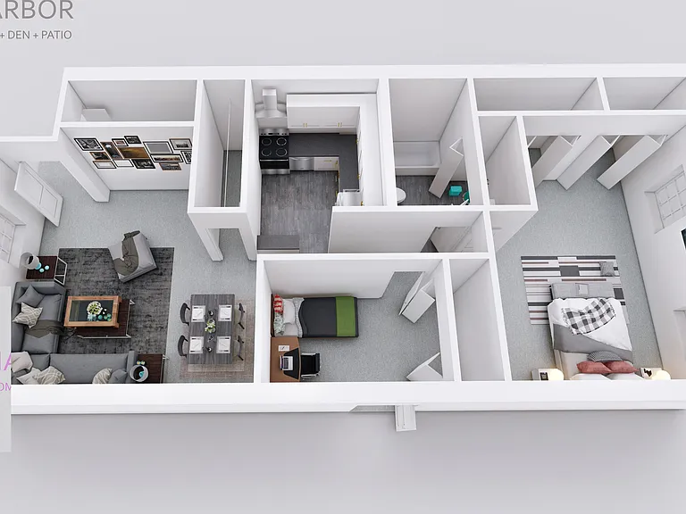 The Harbor - One Bedroom + Den + Patio The Harbor - One Bedroom + Den + Patio