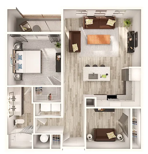 Floor plan A6 DEN/OFFICE