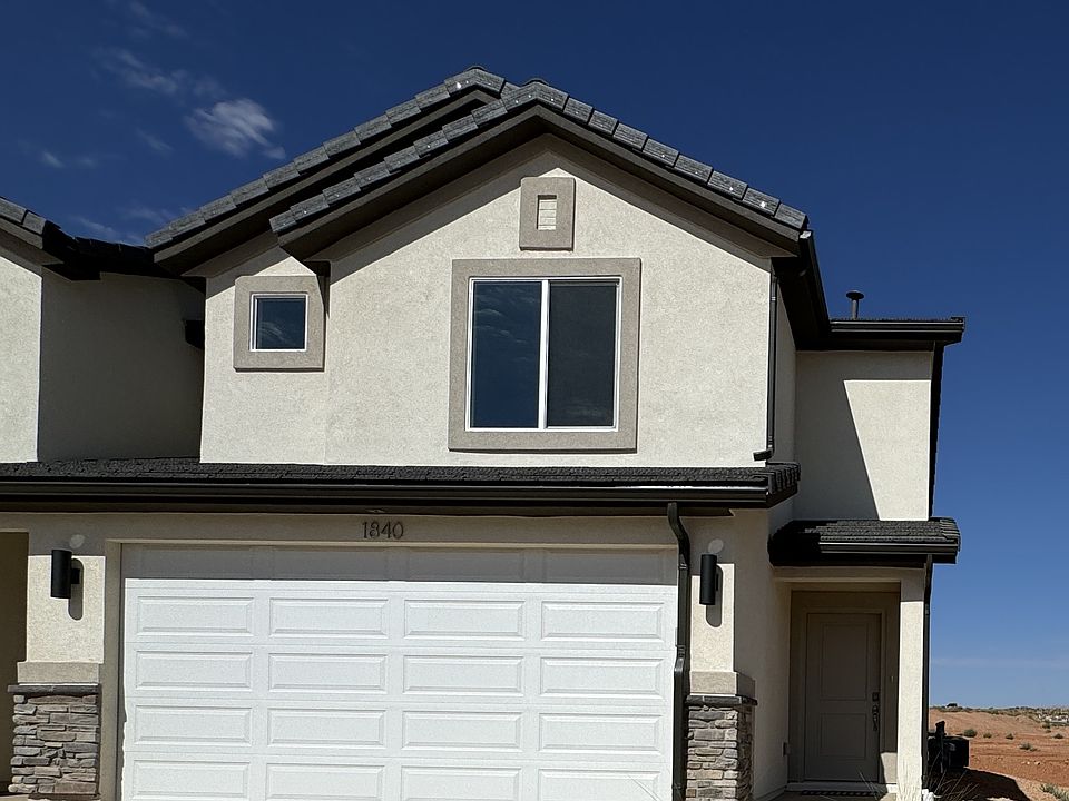 Front facade of end-unit townhome.